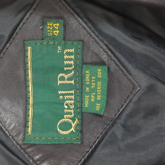 😎 Quail Run Leather😎 Jacket size 44 - Picture 3 of 5
